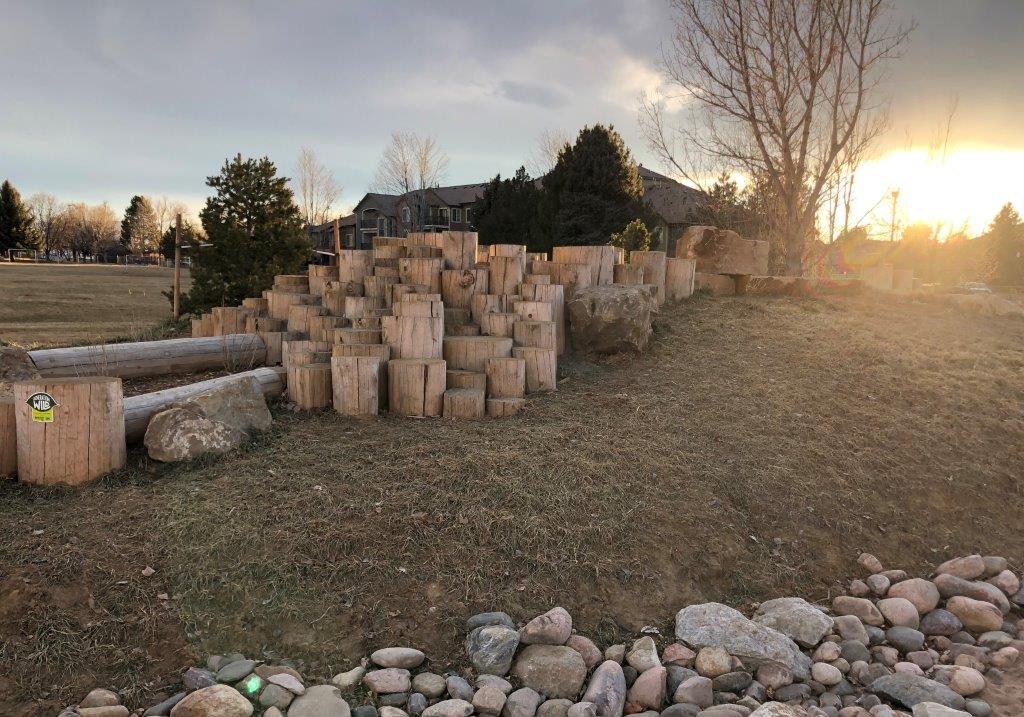 Lafayette-Nature-Park-Colorado-logs