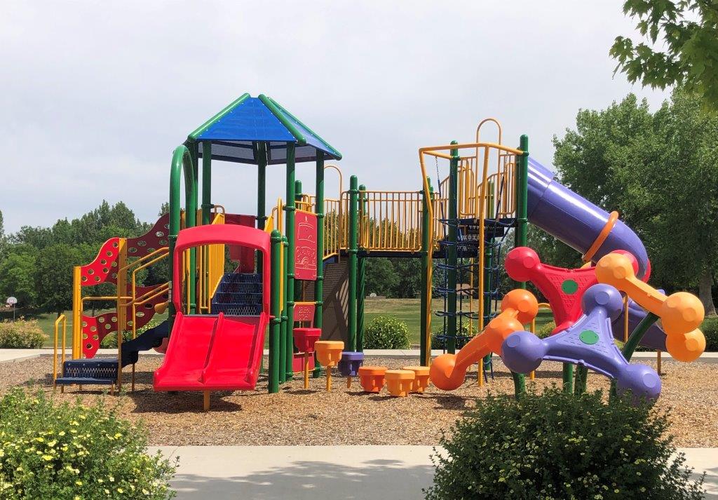 Bright colored playground in Firestone