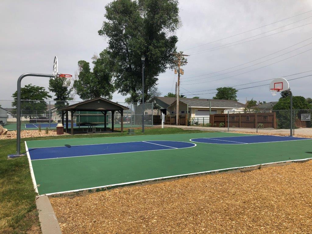 View of basketball court