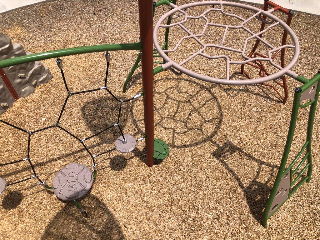 Top down view of monkey bars
