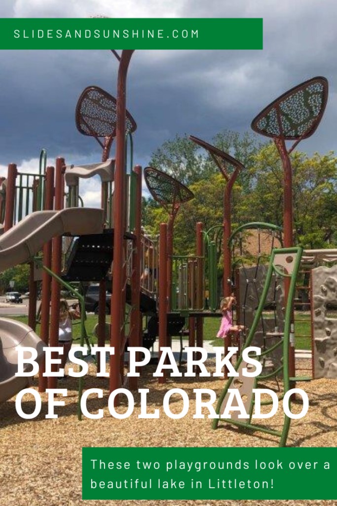 Pinterest image of Blue Heron playground in Littleton to share