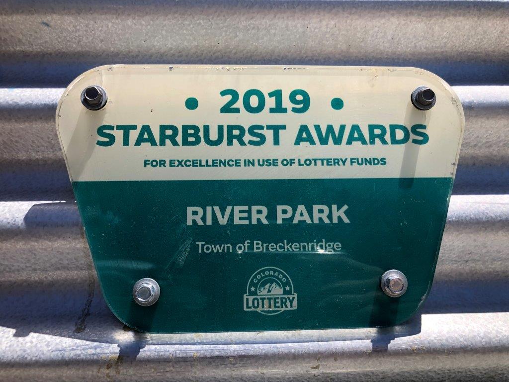 River Park in Breckenridge won the Colorado Lottery Starburst Award 