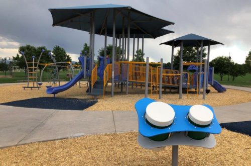 Horizontal image of new Broomfield Inclusive playground