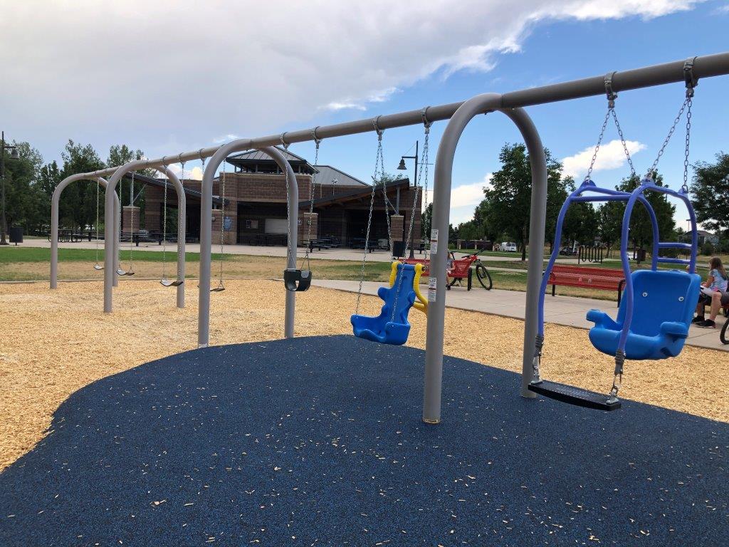 Swings at Broomfield County Commons Park