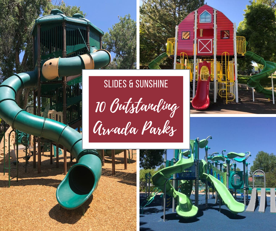 Best Playgrounds in Arvada Colorado collage