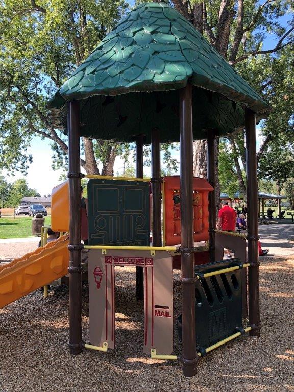 Toddler play structure at Waneka Lake park