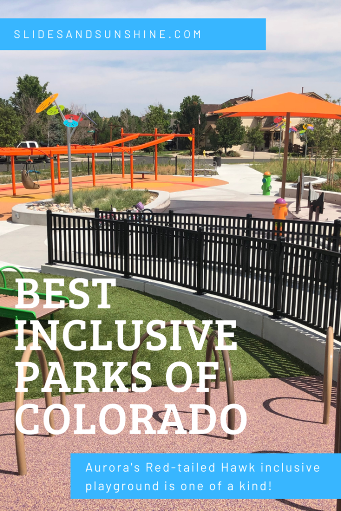 Pinterest image showing the Best Inclusive Playground in Aurora