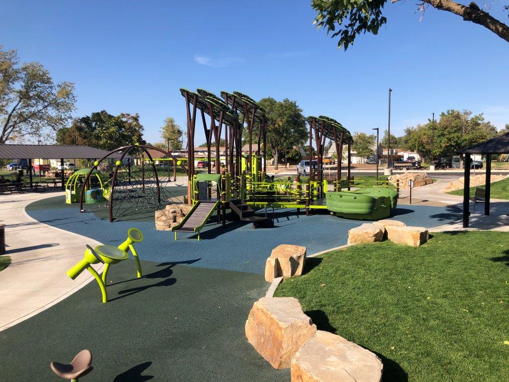 New inclusive playground in Commerce City called Veterans Memorial Park