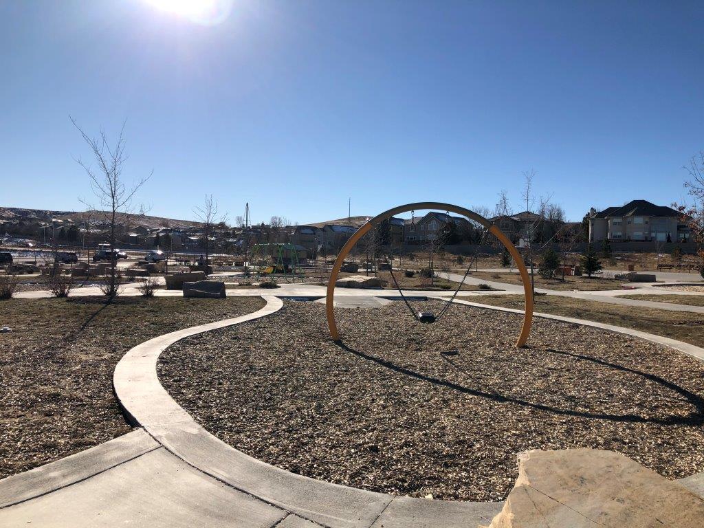 Large play area at Wildflower Park in Superior CO