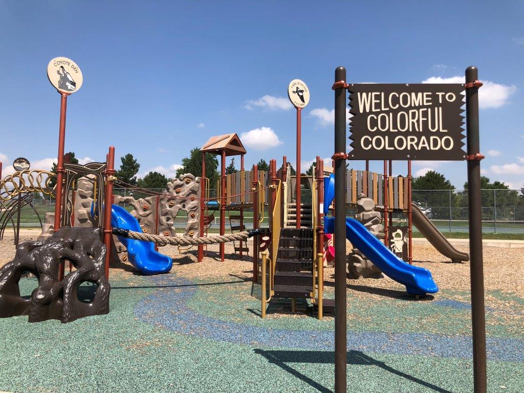 Lilley Gulch Park Colorado themed playground