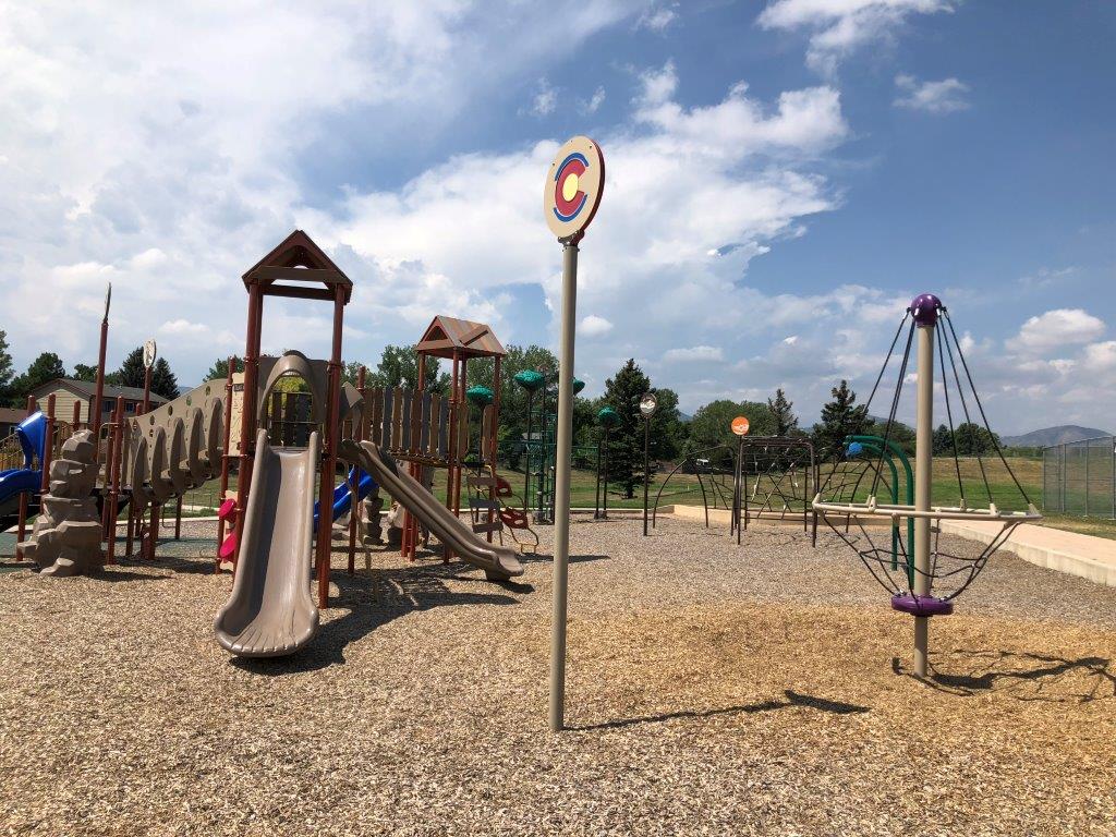 Colorado themed playground in LIttleton