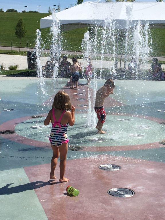 Splash Pad at Carpenter Park in Thornton Colorado