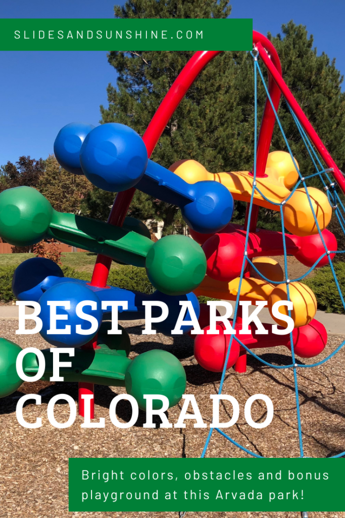 Image made for Pinterest highlighting the best parks of Colorado Michael Northey Park