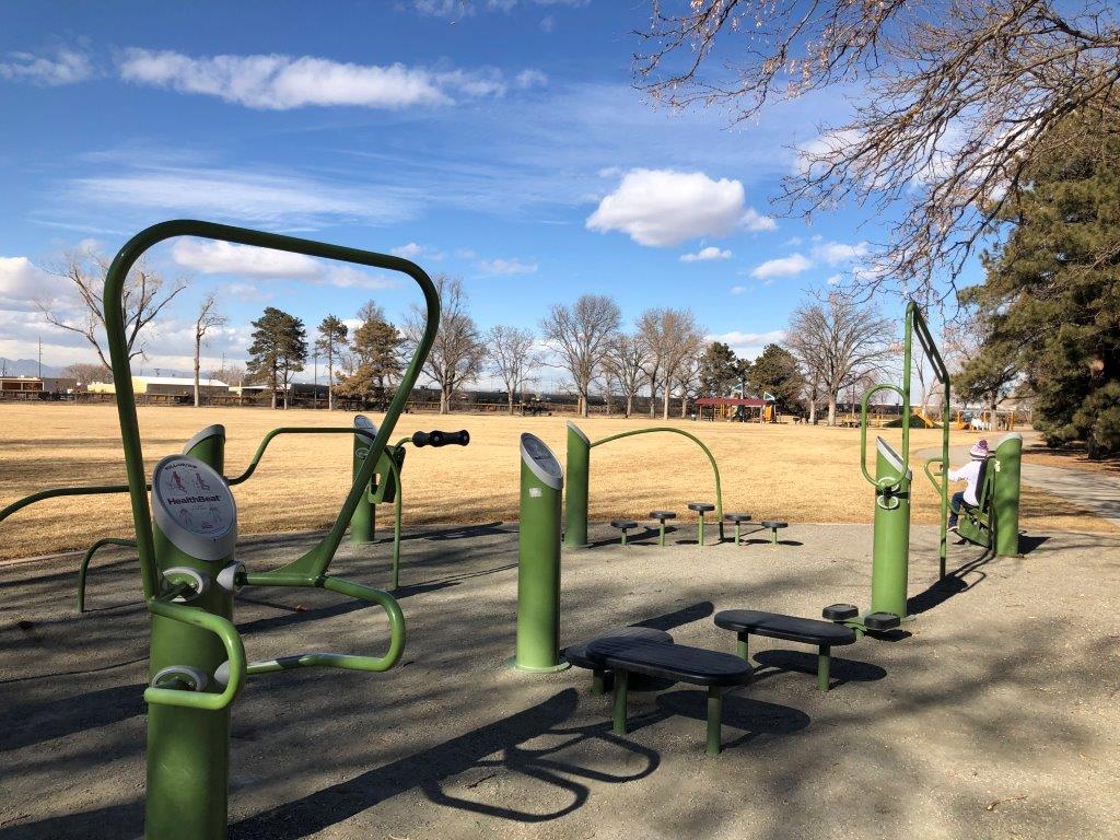 Fitness park at Swansea Denver playground