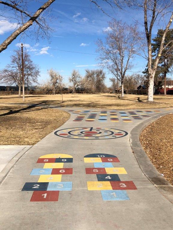 Walking Path at Swansea Park in Denver Colorado