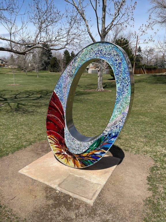 Art sculpture at Littles Creek Park