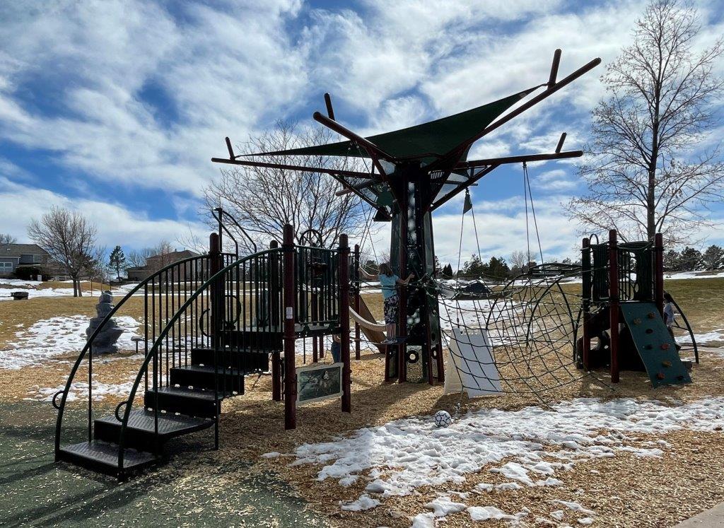 Highlands Ranch Park Cougar Run Park playground Colorado