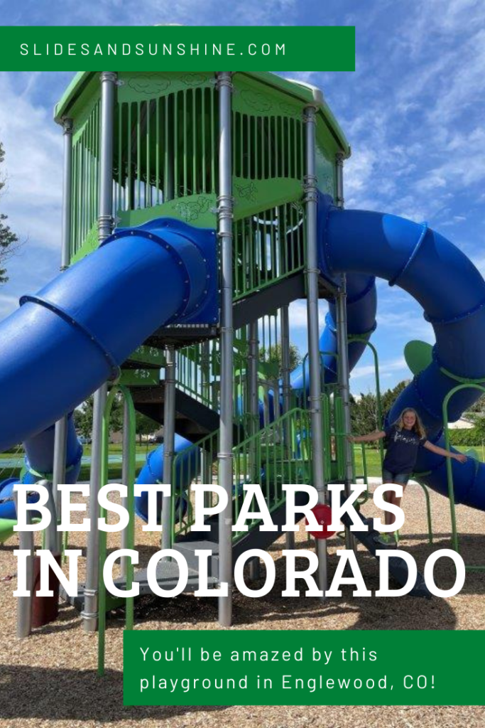 Image made for PInterest of best parks in Colorado, this time highlighting Jason Park in Englewood!