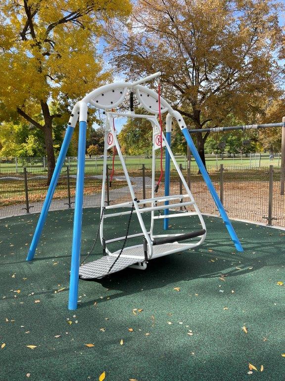 Wheelchair accessible swing