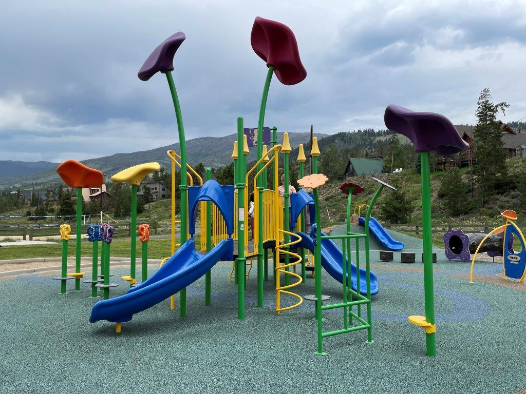 Rainbow Park bonus playground in Silverthorne Colorado