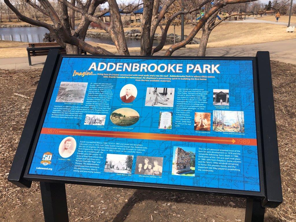 Sign at Lakewood park