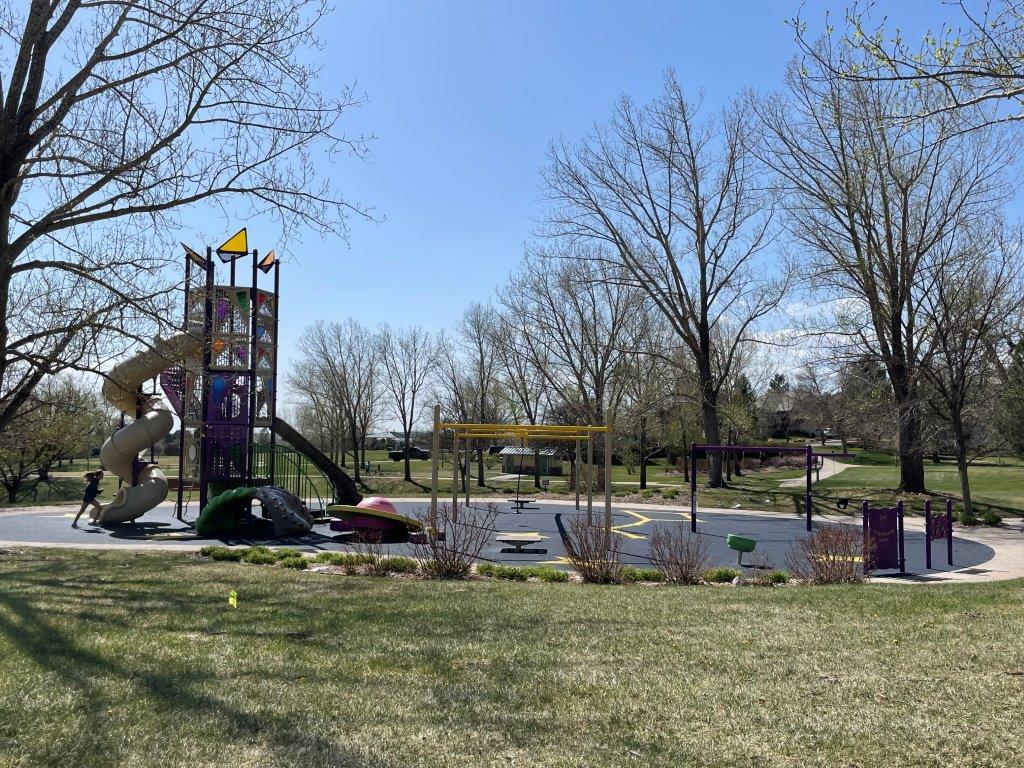 new playground at Purple Park
