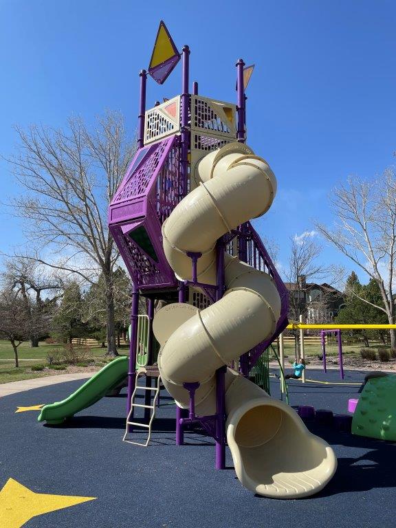 Tall playground structure