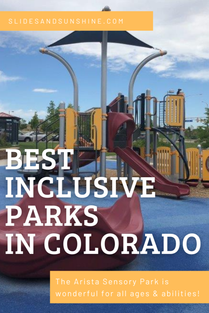 Image made for PInterest showing Broomfield Arista Sensory Park