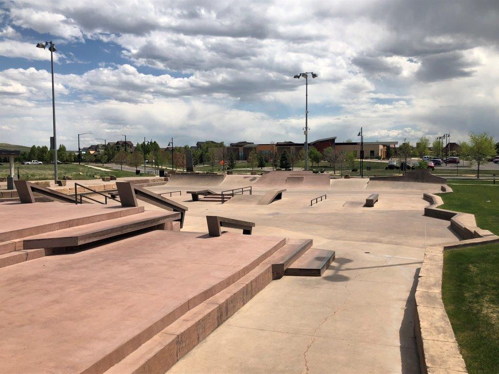 Skate Park at Erie Community Park in Colorado
