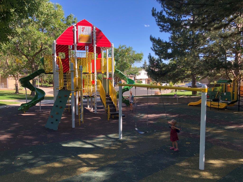 Swings at Farmstead Park
