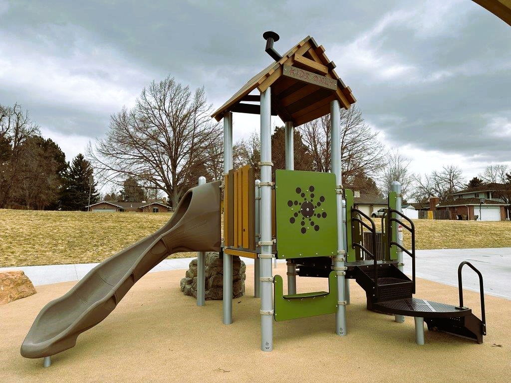 Toddler playground at Canterbury Park in Aurora
