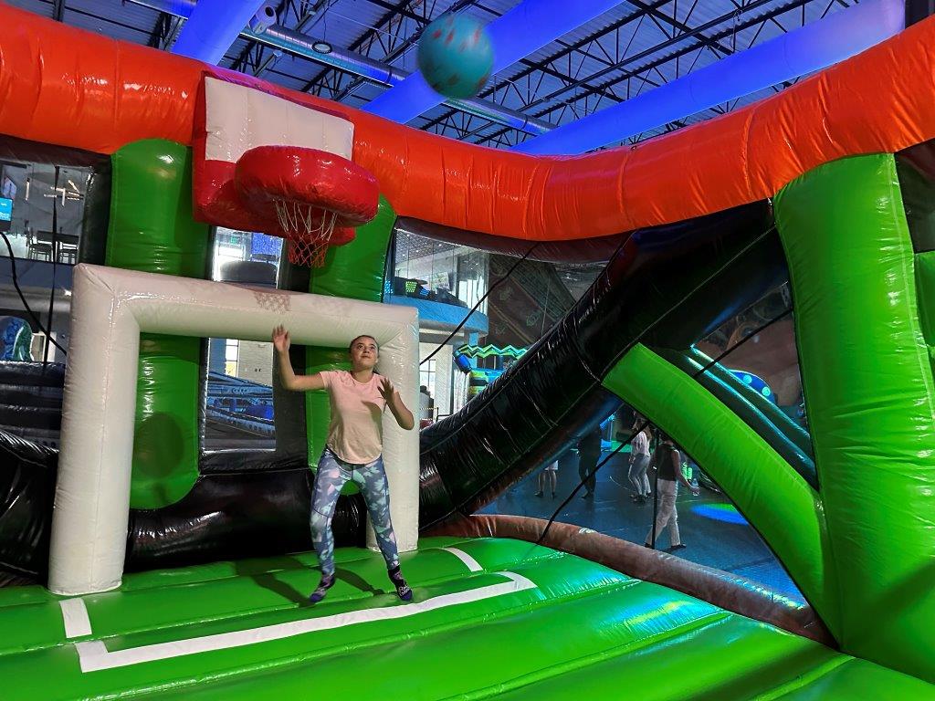 Inflatable sports games at Bounce Empire
