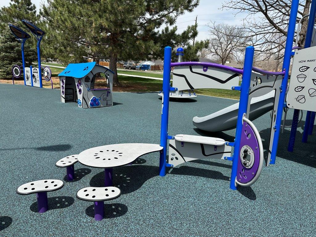 Inclusive playground at Berry Park in Littleton CO