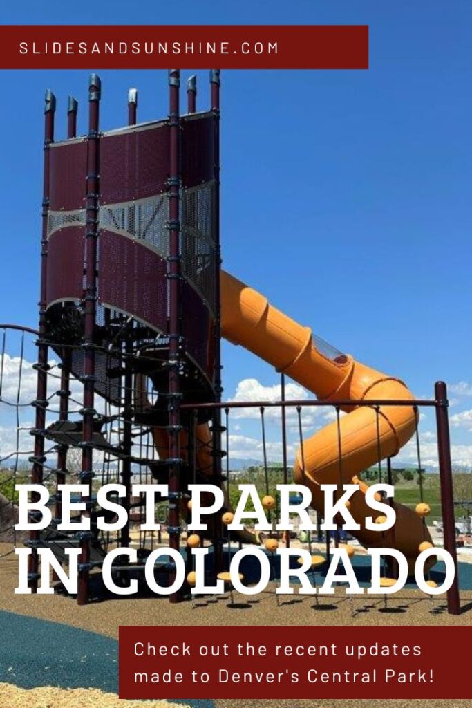 Image made for Pinterest showing the Best Parks in Colorado featuring Central Park in Denver