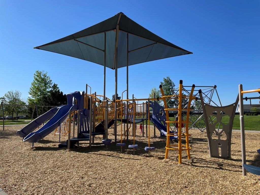 play structure at Settlers Park in Firestone Colorado