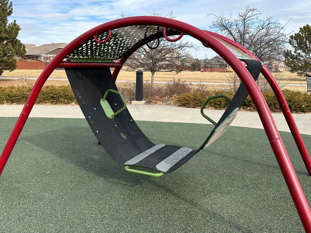 new inclusive playground has a swing for all ages and abilities at Donelson Park
