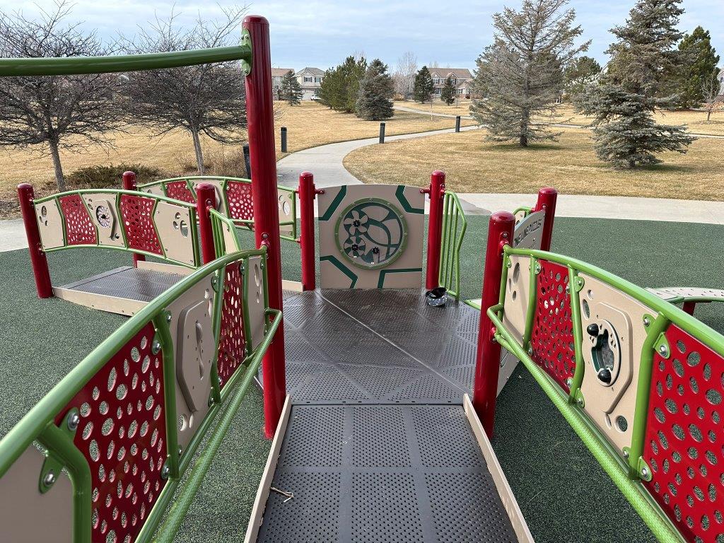 ramps at Donelson Park, new inclusive playground in Brighton