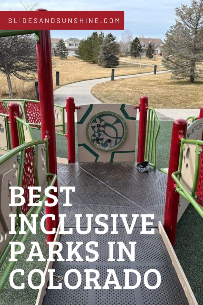 image for pinterest showing the best new inclusive playground in Brighton
