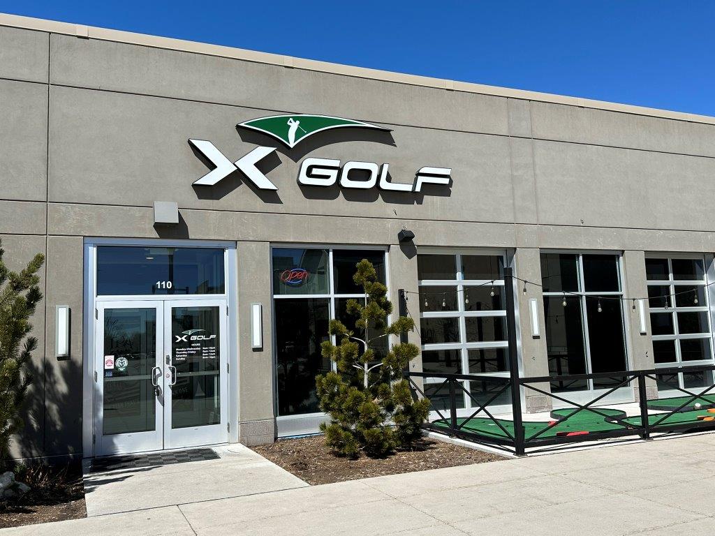 Front entrance of X-Golf Fort Collins