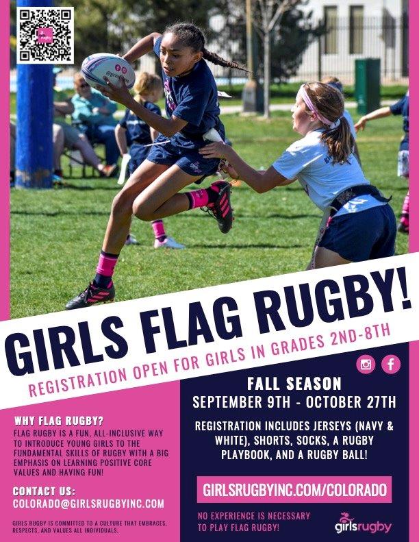 fall season graphic for Girls Rugby Colorado