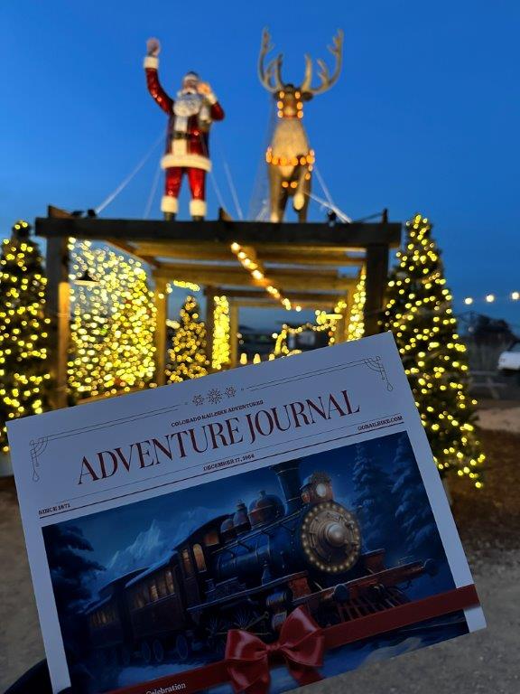 Christmas scene at Colorado Railbike Adventures