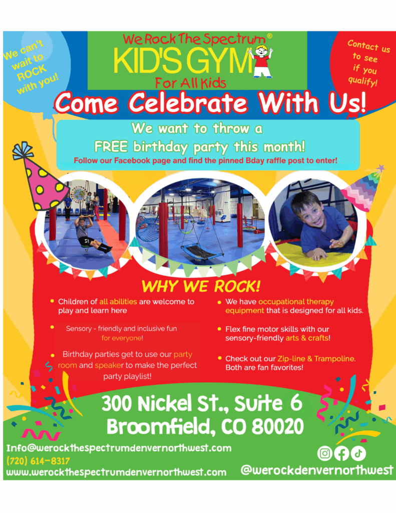 We Rock the Spectrum kids gym birthday parties