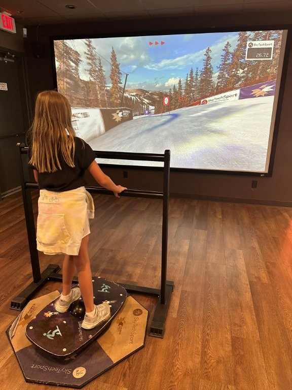 Ski Simulator in Beaver Creek Hawk's Nest Cabin for Teens