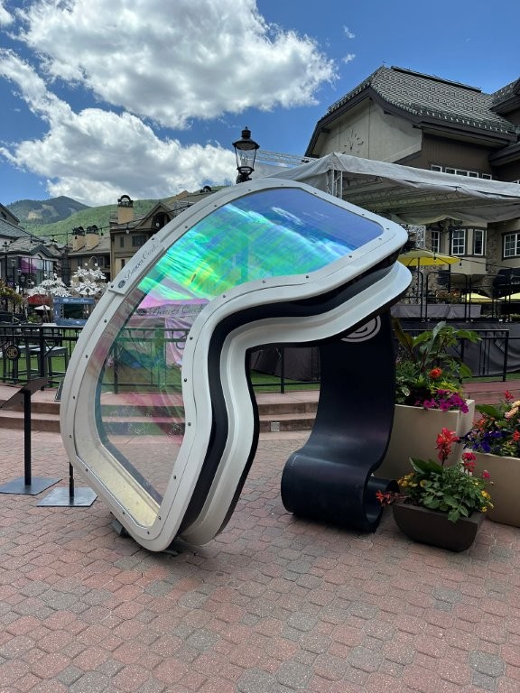 Life-size art installations in Beaver Creek Colorado