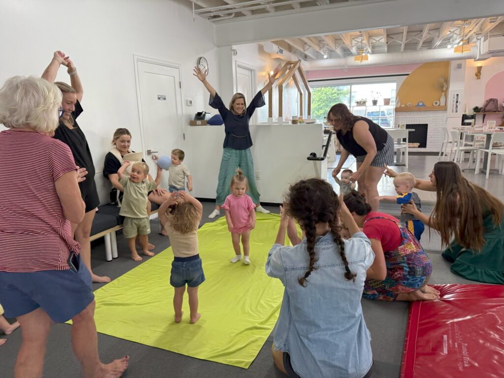 Tiny Tumblers class at tumble HAUS