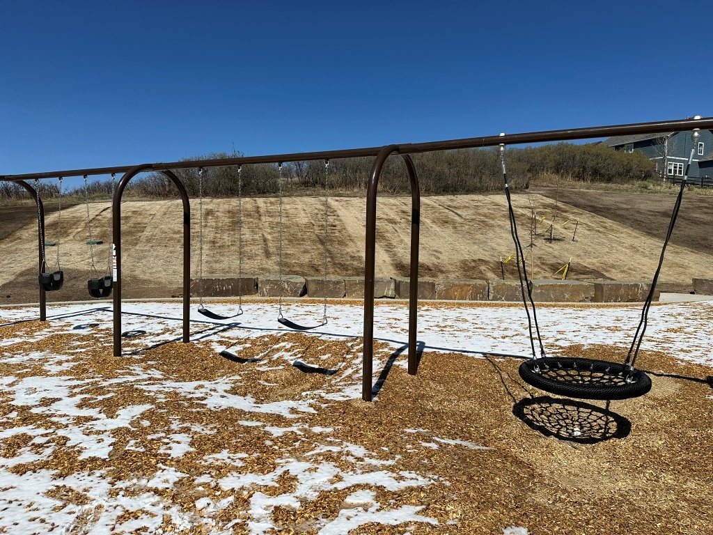 swings at Grey Hawk Park in Colorado Springs