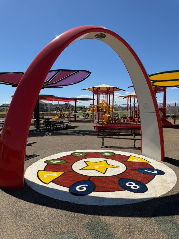interactive game at playground